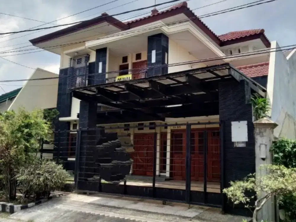 jual murah rumah 2 lantai besar rungkut asri mewah