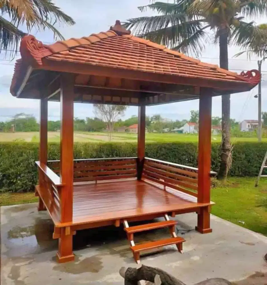 Gazebo jati 2.5mx2.5m