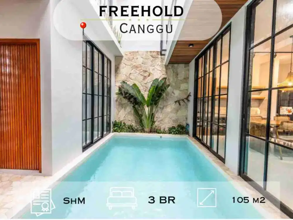 Villa Baru 3BR di Pererenan, Lokasi Tenang, Hanya 10 Menit ke Pantai