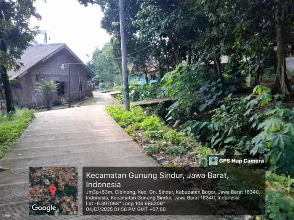 Jual tanah di gunung Sindur