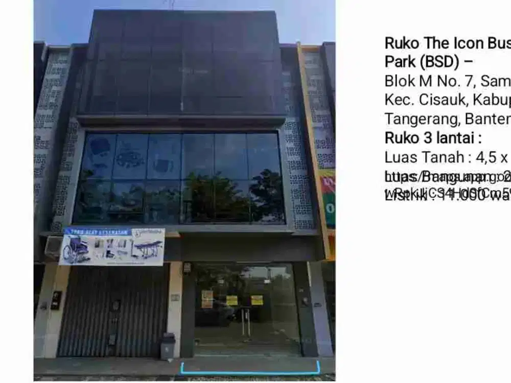 dikontrakan ruko strategis harga murah