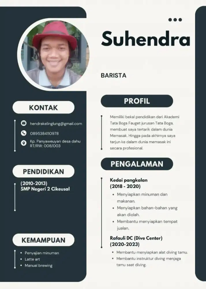 Mencari pekerjaan sebagai barista