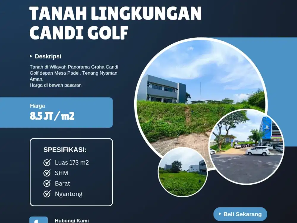 Tanah Ngantong di Panorama Graha Candi Golf Jangli Semarang