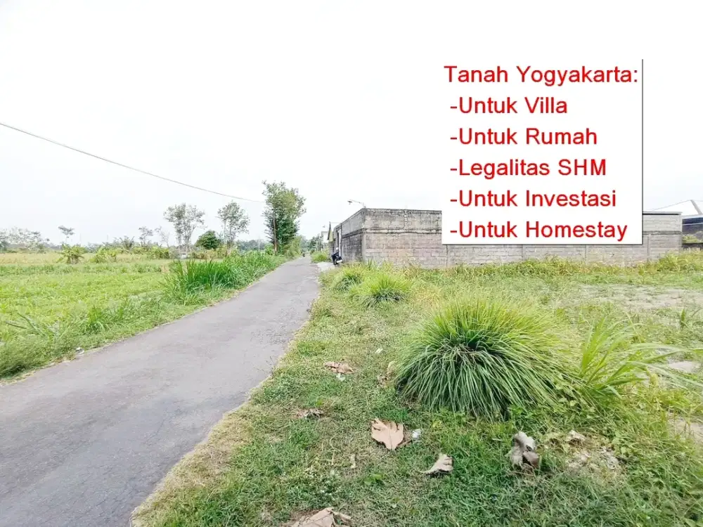 Dekat Pasar Rejodani Tanah Premium Dekat Ringroad Utara