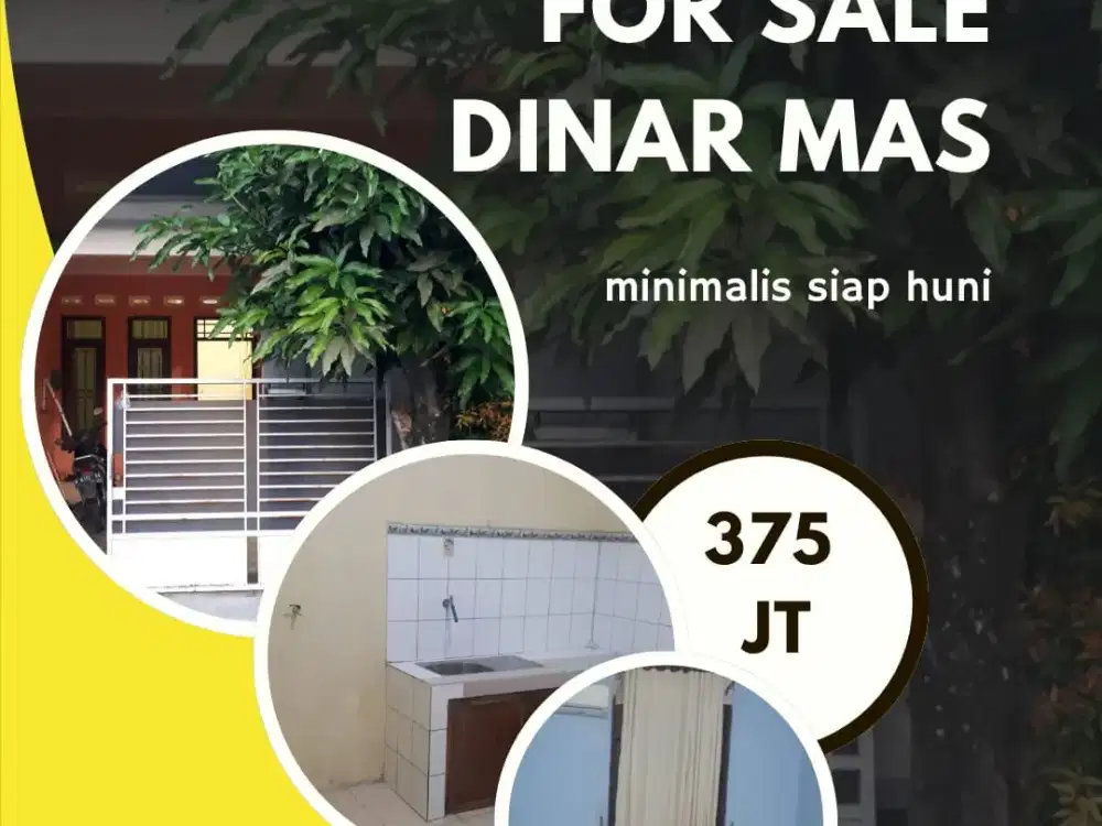 Rumah Minimalis Siap Huni Dinar Mas Meteseh tembalang
