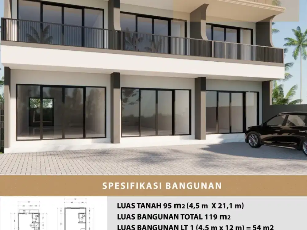 Dijual Ruko Baru 2 Lantai Melati Mas Residence Serpong Dekat Tol