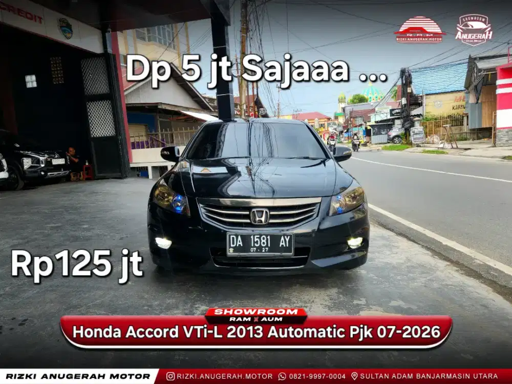Dp 5jt Honda Accord 2.4 VTi-L AT 2013 Pjk 07-2026