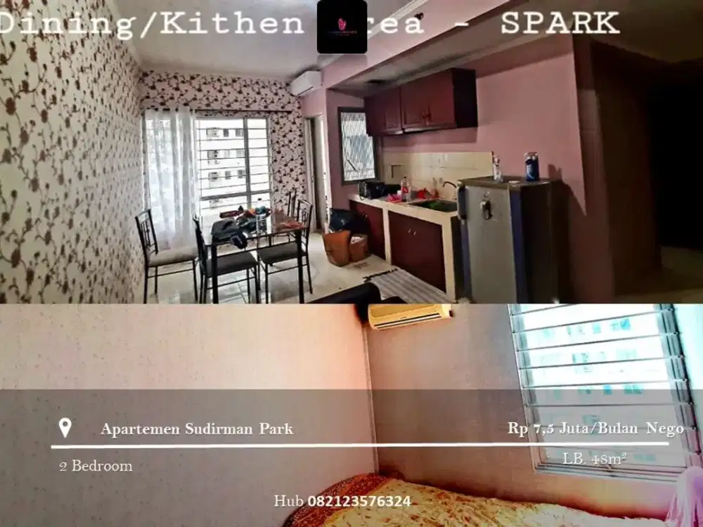 Disewakan Apartement Sudirman Park High Floor 2BR FF