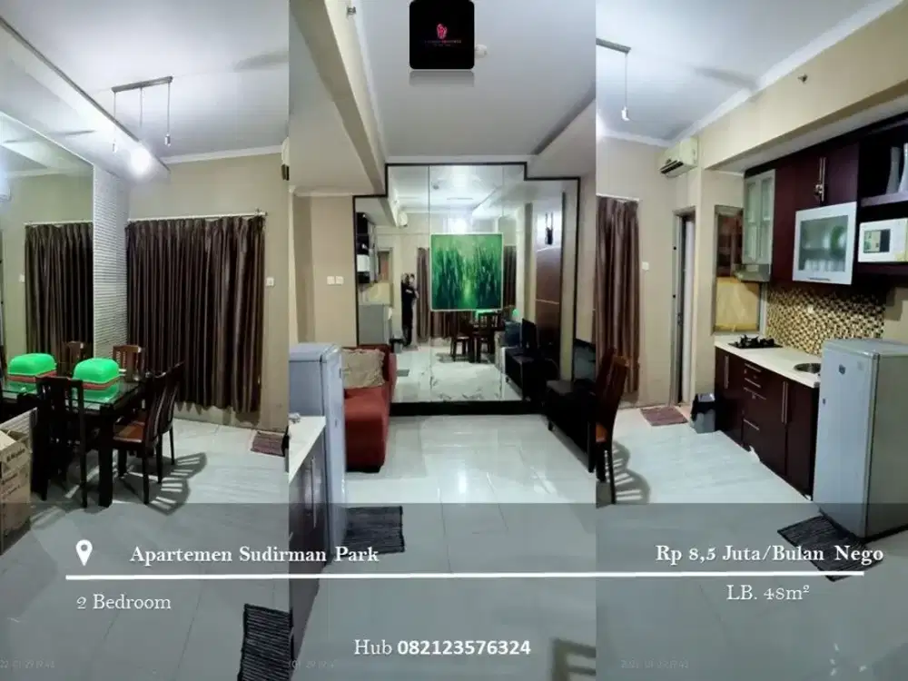 Disewakan Apartement Sudirman Park 2BR Mid Floor FF
