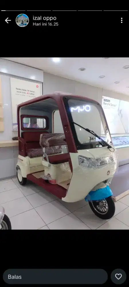 bajai sepeda listrik lyra terbaru (tanpa tirai)