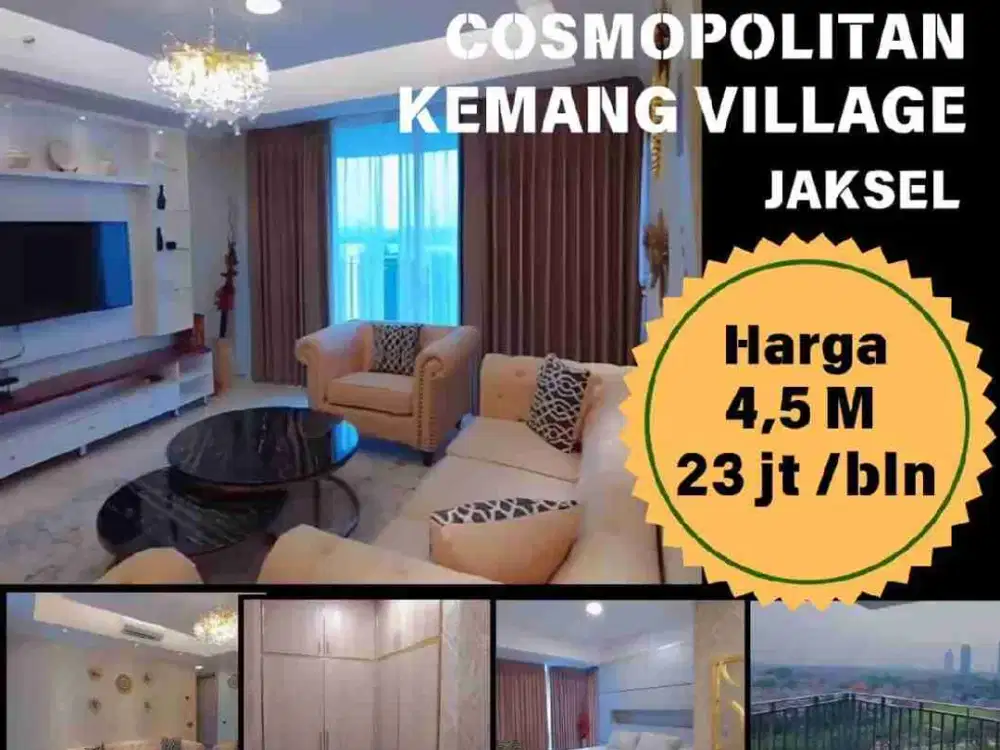 Apartemen full furnished baru renovasi di Kemang Village Jakarta Selatan