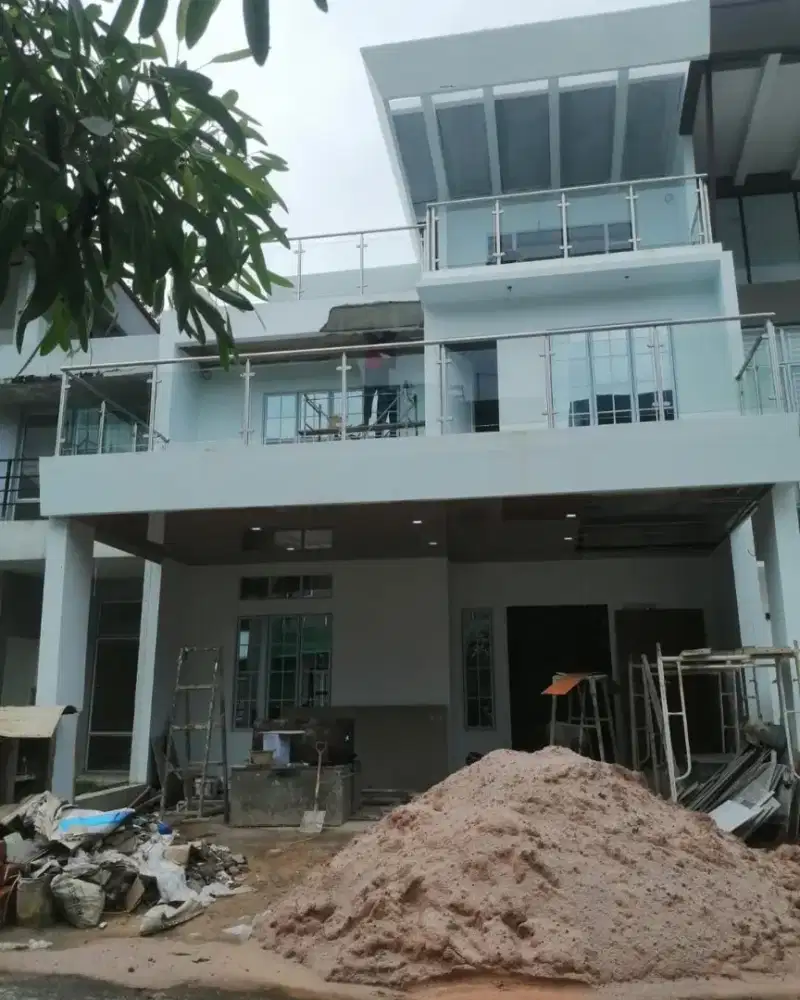 Railing tangga stainless & reling balkon kaca #07