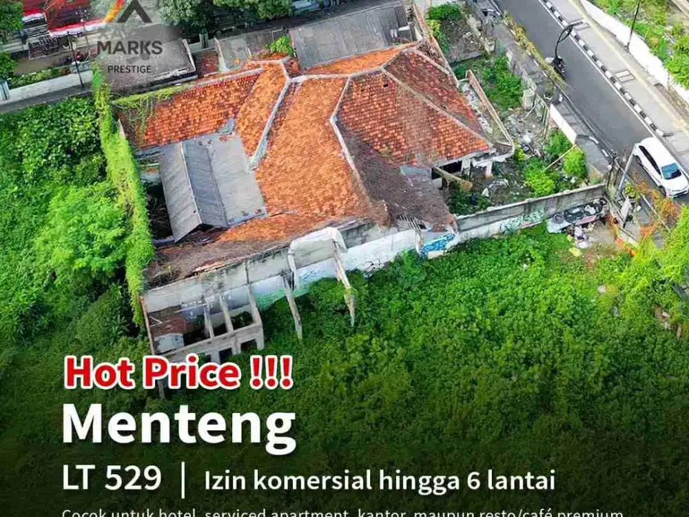 Tanah Komersial Dekat Ring 1 – Menteng, Jakarta Pusat Dijual tanah dengan izin komersial hingga 6 lantai.Cocok untuk hotel, serviced apartment, kantor