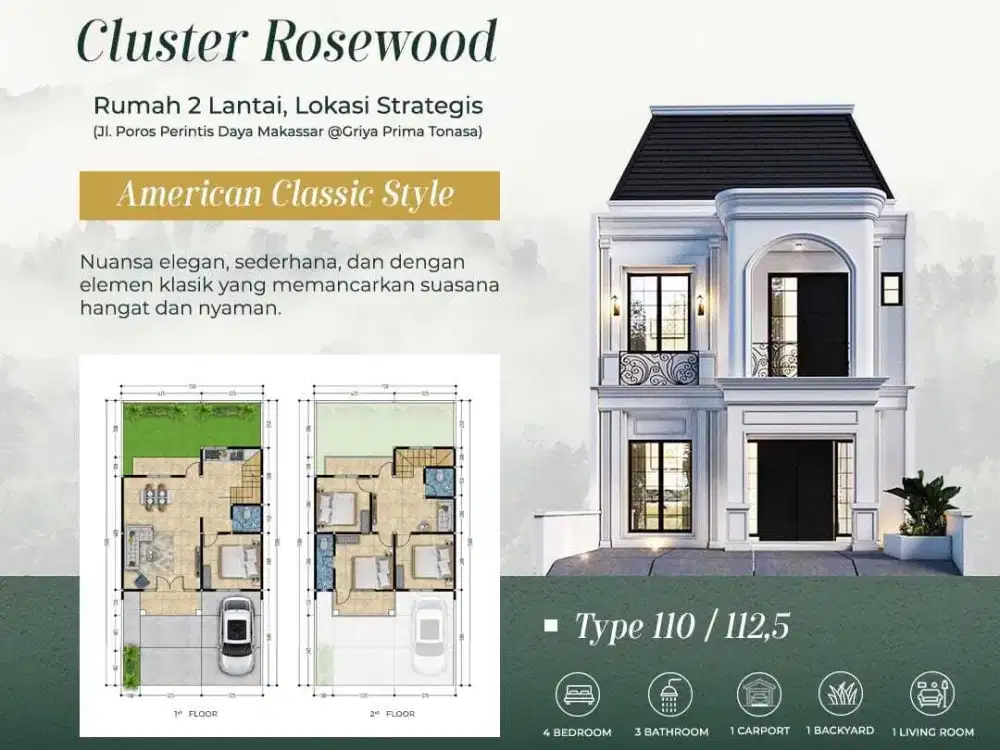 RUMAH MEWAH DI JALAN POROS PERINTIS