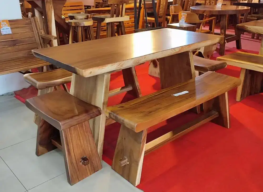 Meja makan meja cafe meja bar kursi jati meja tamu meja makan solid