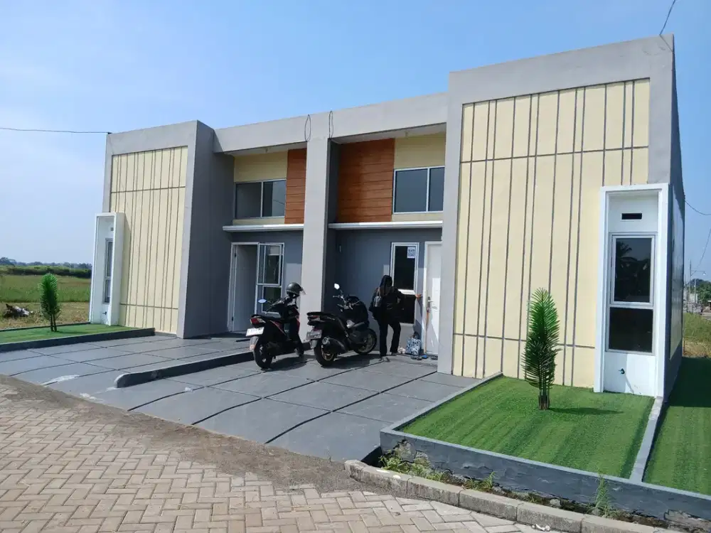 Rumah bersubsidi konsep minimalis di jln raya dkt stasiun
