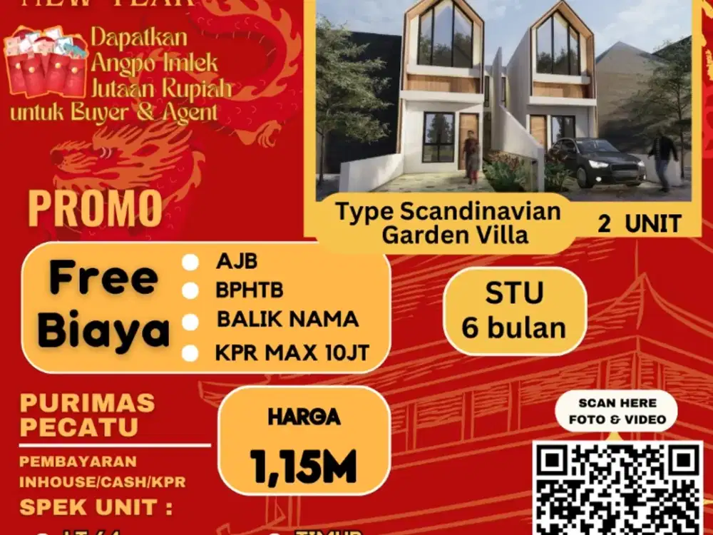 Jual Rumah 2 Lantai Smart Door Purimas Rungkut