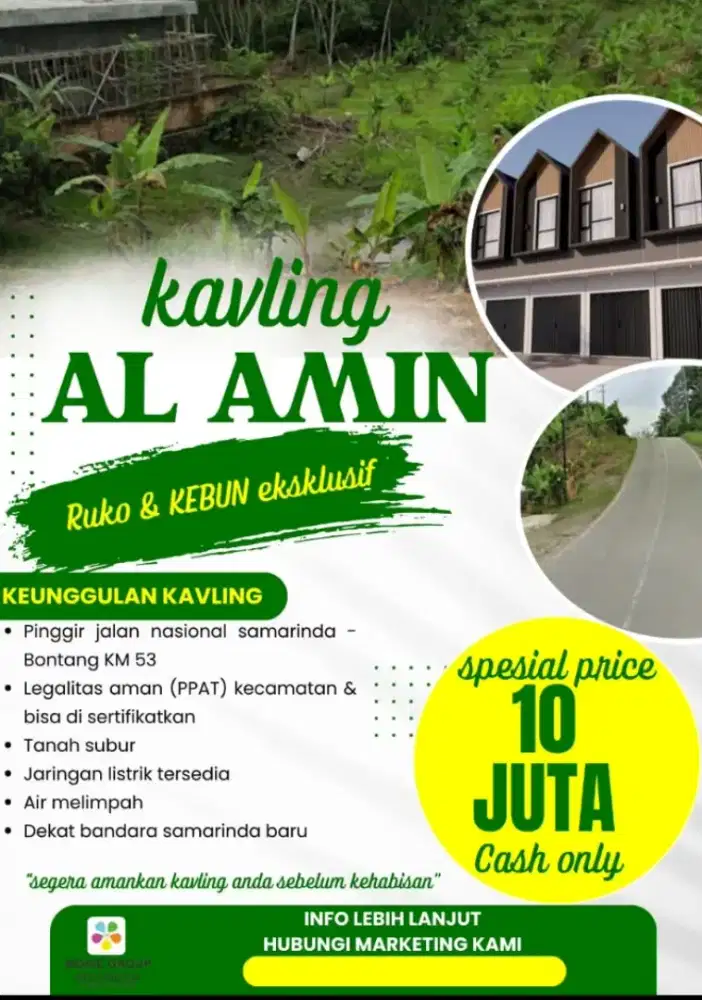 Kavling Murah Meriah Pinggir Jalan Raya