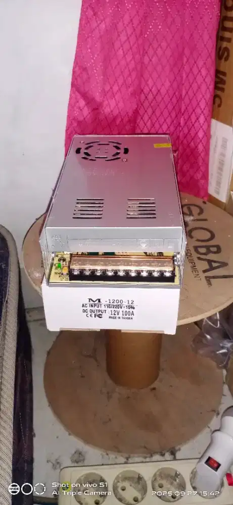 Adaptor PSU 12V 100A kondisi baru