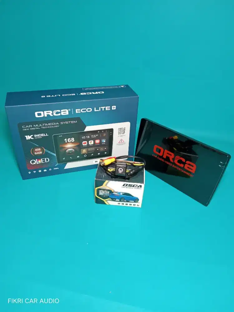 Head Unit Android ORCA ADR-9988 ECO LITE+ QLED 9 4/64 & Camera Parkir