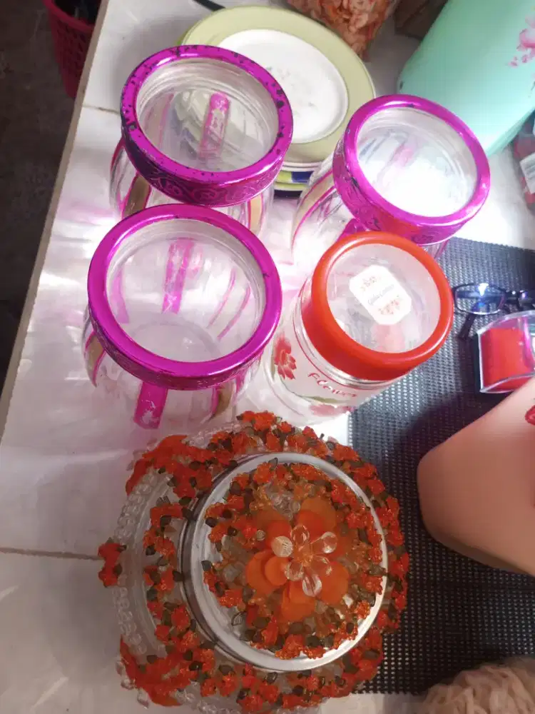 Dijual cepat borongan semuanya toples kaca