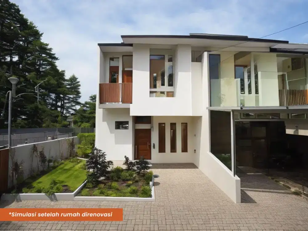 Rumah 2 Lt Siap Huni 10 Menit ke RSUD Cibinong SHM Hadap Utara J-15652