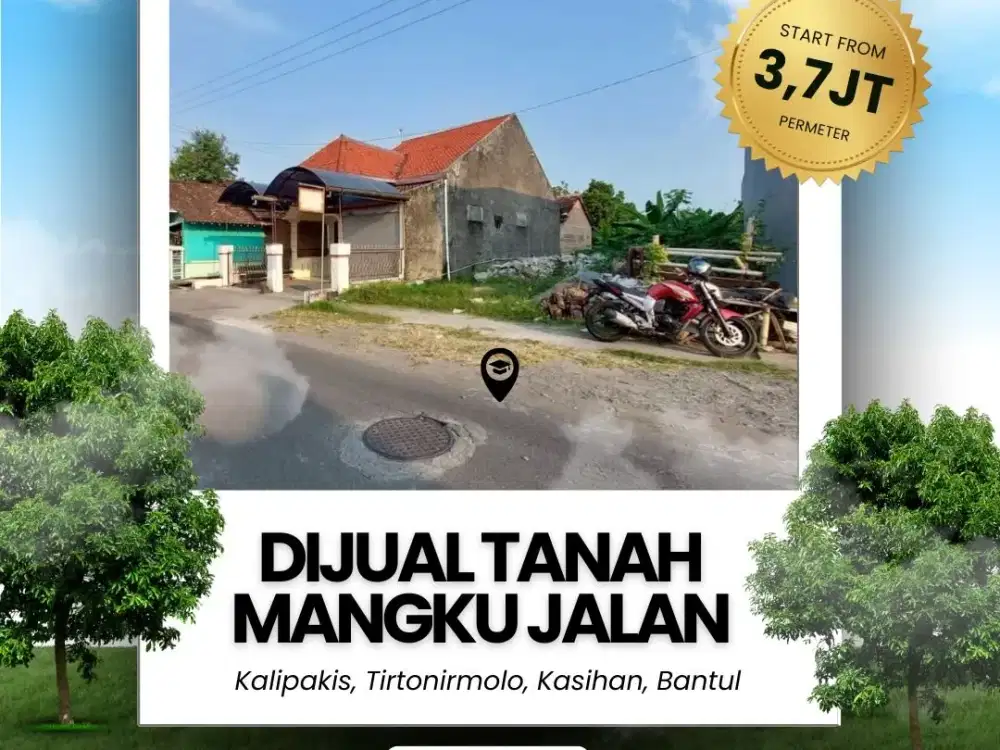 Tanah mangku jalan di kasihan bantul dekat kampus UPY Yogyakarta