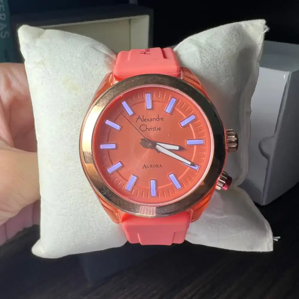 Jam Tangan Alexandre Christie 2928LH Merah Pink