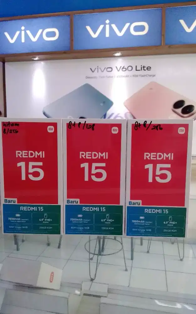 XIAOMI REDMI 15 8/128 GB BATERAI 7000 MAH