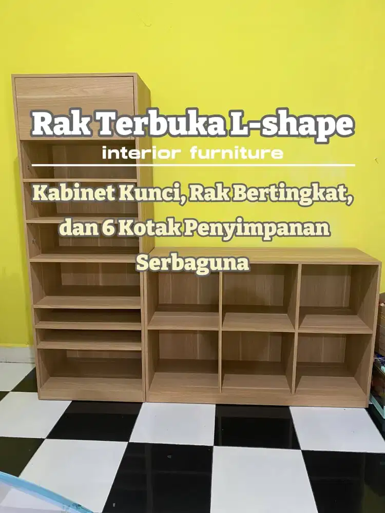 RAK TERBUKA UNTUK DISPLAY/RAK CUSTOM MINIMALIS/RAK SEPATU CUSTOM