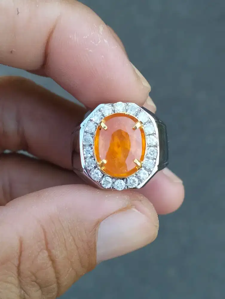 Cincin Yakut yellow sapphire ring y