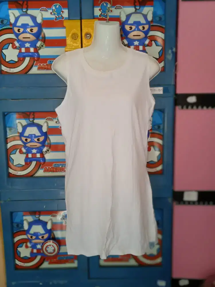 Baju dress pendek putih