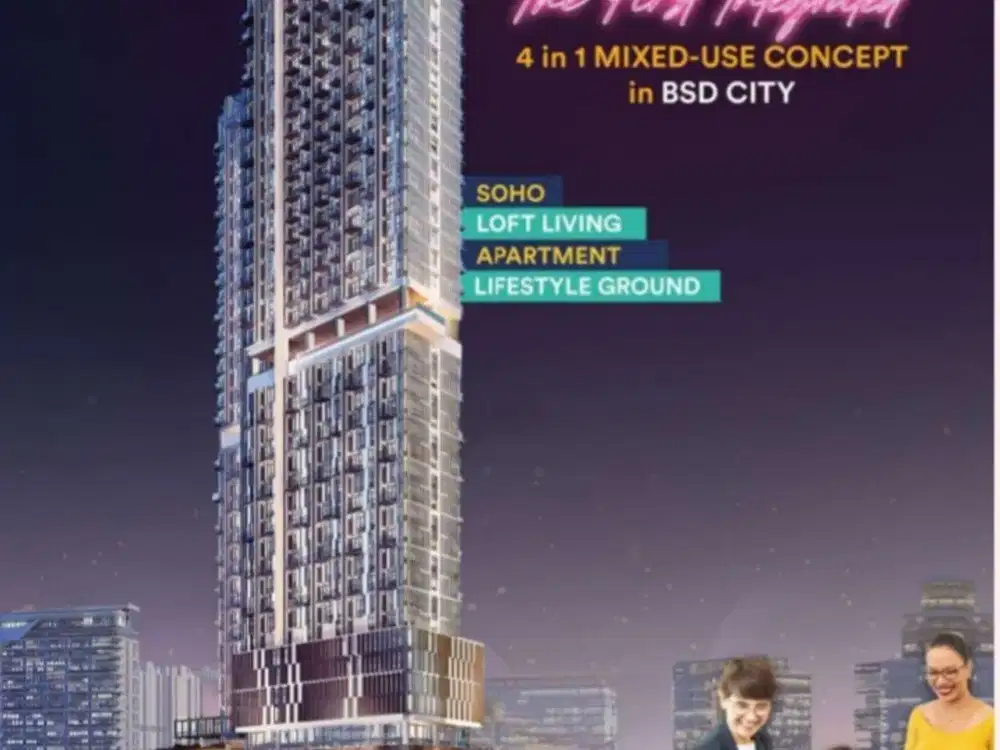 Dijual Soho Signature di UPPER WEST BSD City dekat Aeon Mall