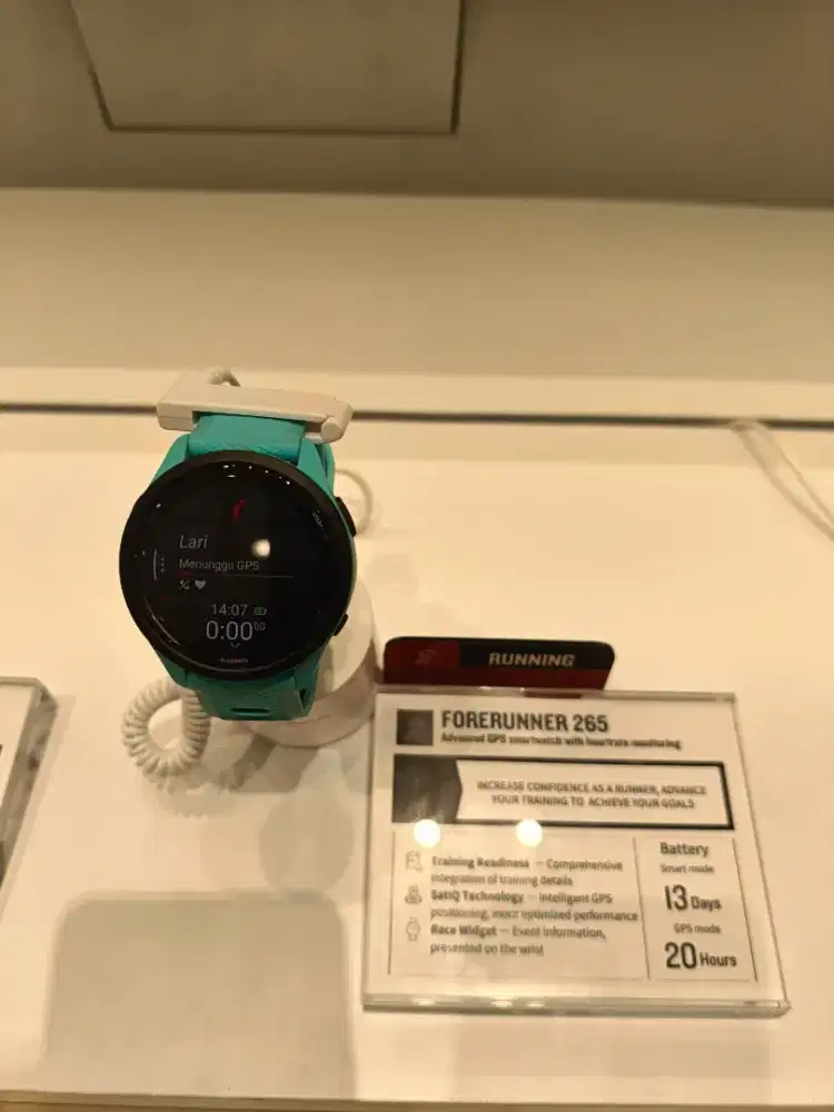 GARMIN FORERUNNER 265 Advance GPS smartwatch,Cicilan 400rb syarat KTP