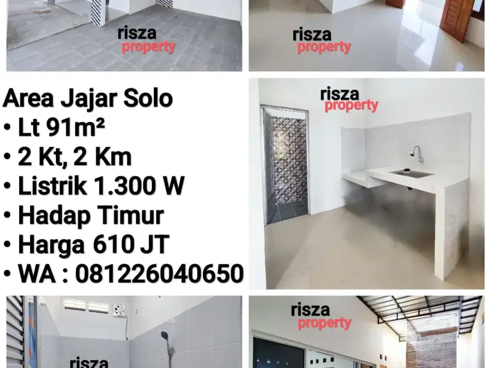 Jual Rumah Baru Area Dekat Alana Hotel, Masuk SOLO