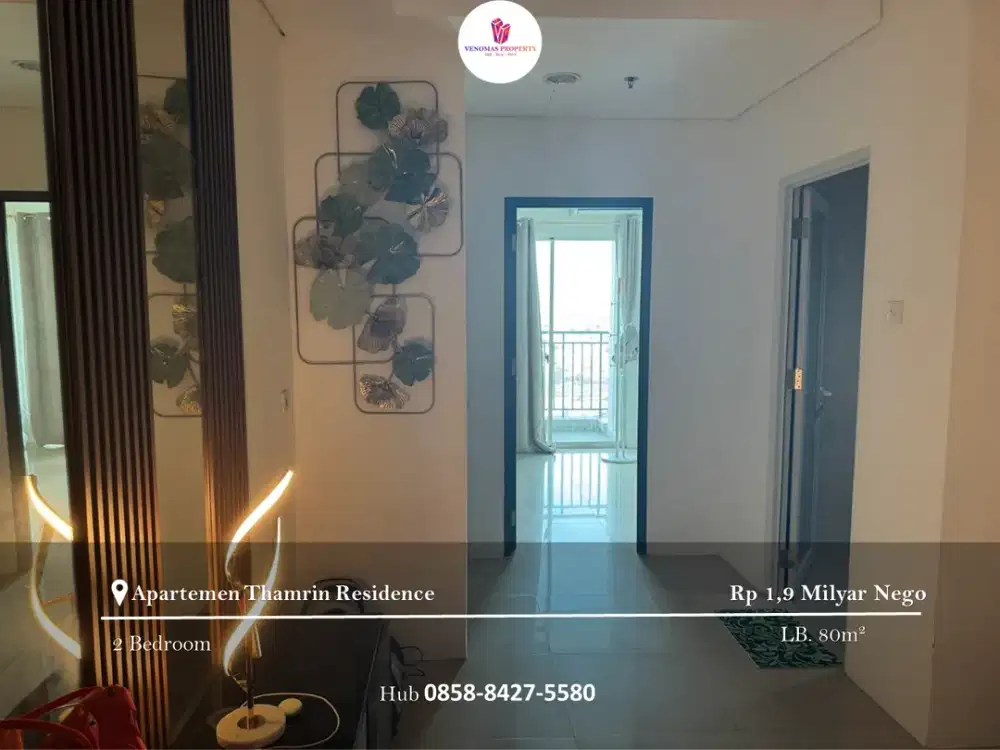 Dijual Apartement Thamrin Residence 2BR Full Furnished Tower C