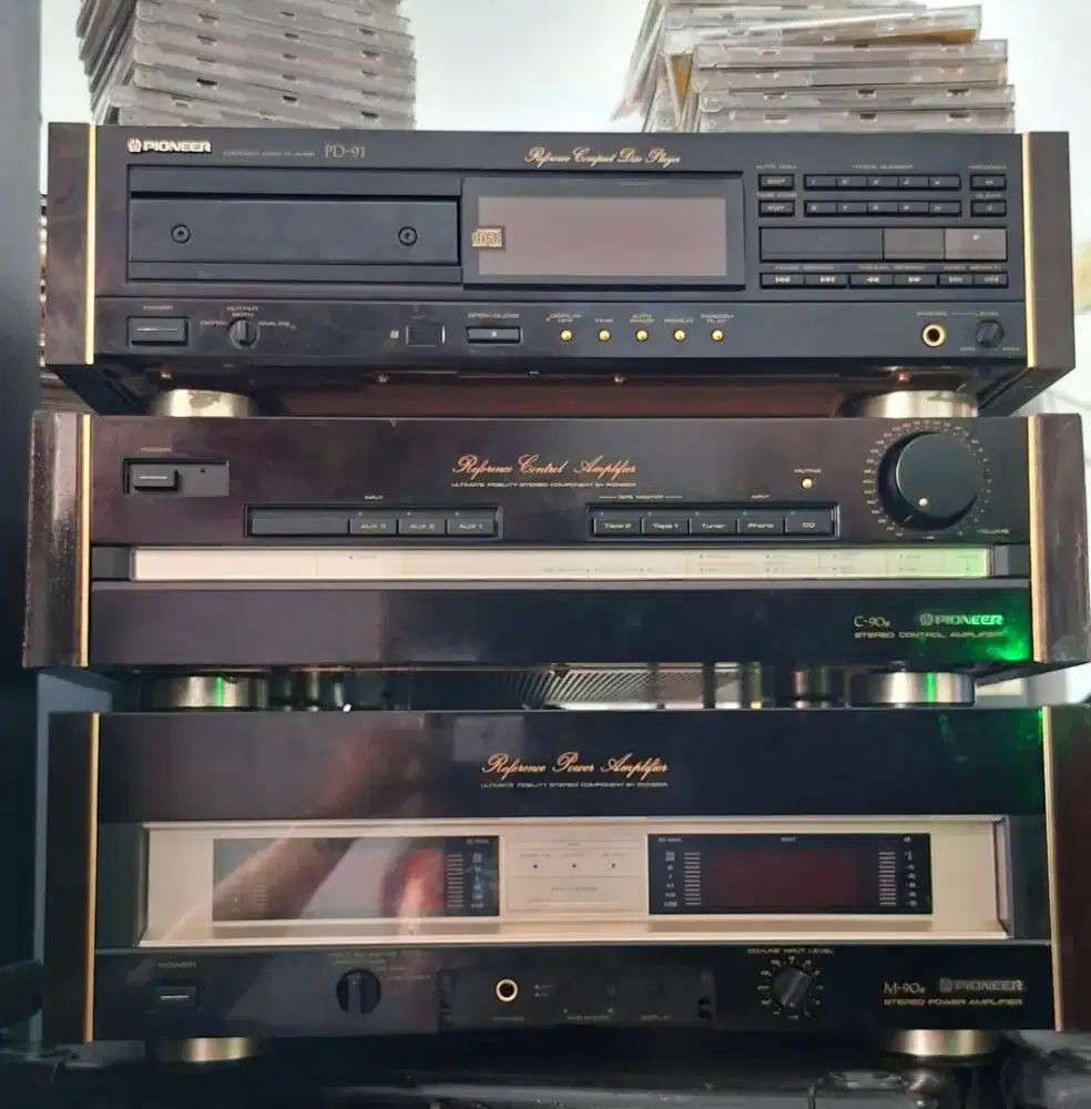 Power amplifier Pioneer M-90a pream pioneer C-90a cd pioneer PD-91