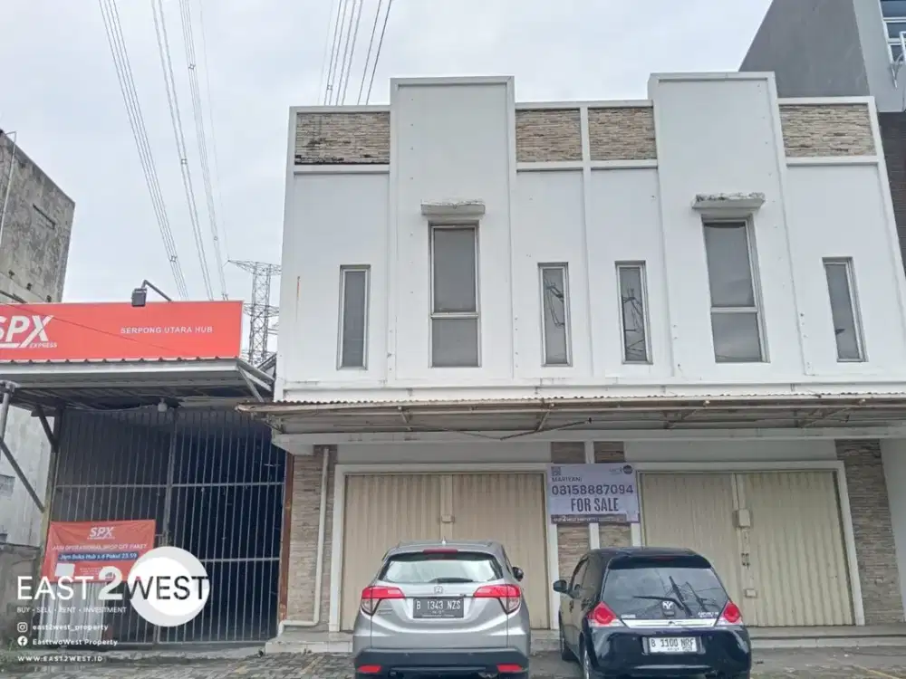 Jual Gudang & Ruko Jalan Serpong Raya Alam Sutera Tangerang Selatan Lokasi Ramai Sangat Strategis