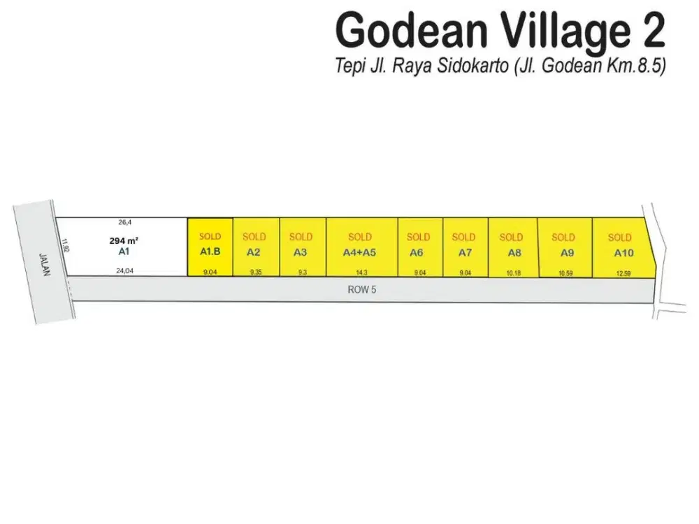 Cocok Untuk Ruko, Tepi Aspal Area Godean : Dekat Dowa