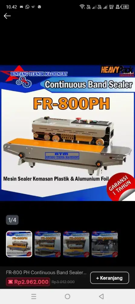 Continuous band sealer