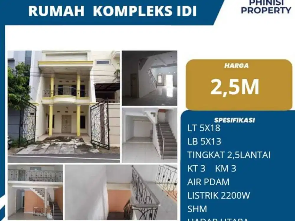 DIJUAL Rumah 2 Lantai di kompleks IDI Pettarani