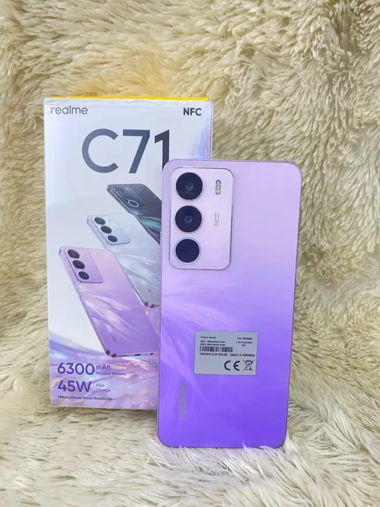Realme C71 ram 4/128Gb Purple Garansi september 2026 #3GCom