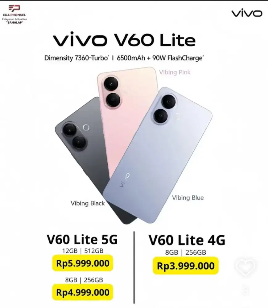 Vivo V60 Lite 4G dan 5G