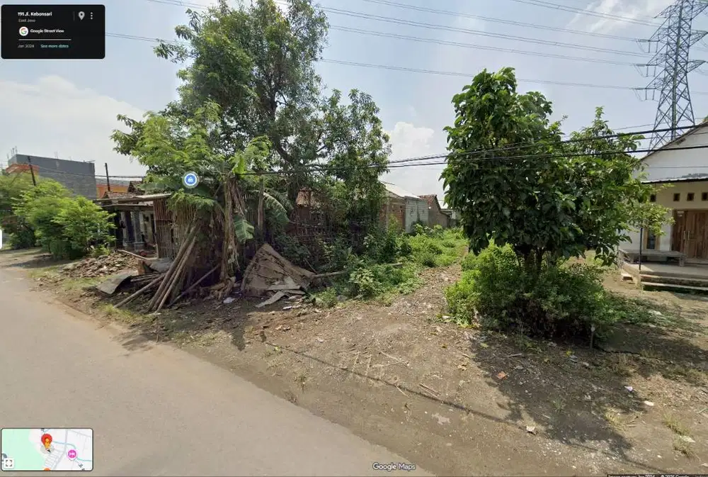 Dijual Tanah Desa Karangwinongan,Jl Kebonsari,Mojoagung, Jombang