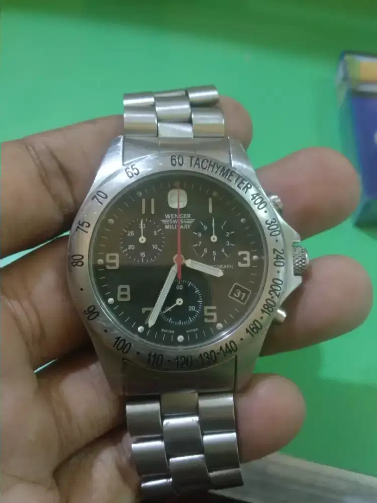 Jam tangan Wenger swiss military chrono original