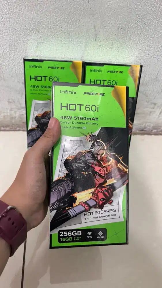 Infinix hot 60i 8/256  Ram dan baterai besar