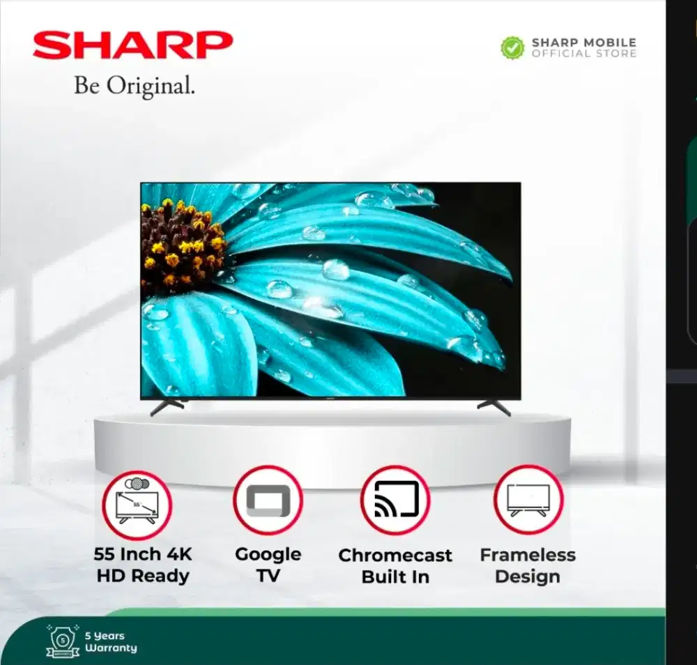 Sharp Android Tv 55 inch frameless 4K