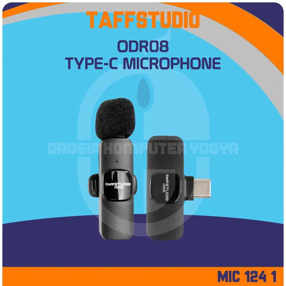 TaffSTUDIO ODR08 Type-C Portable Wireless Lavalier Lapel Microphone