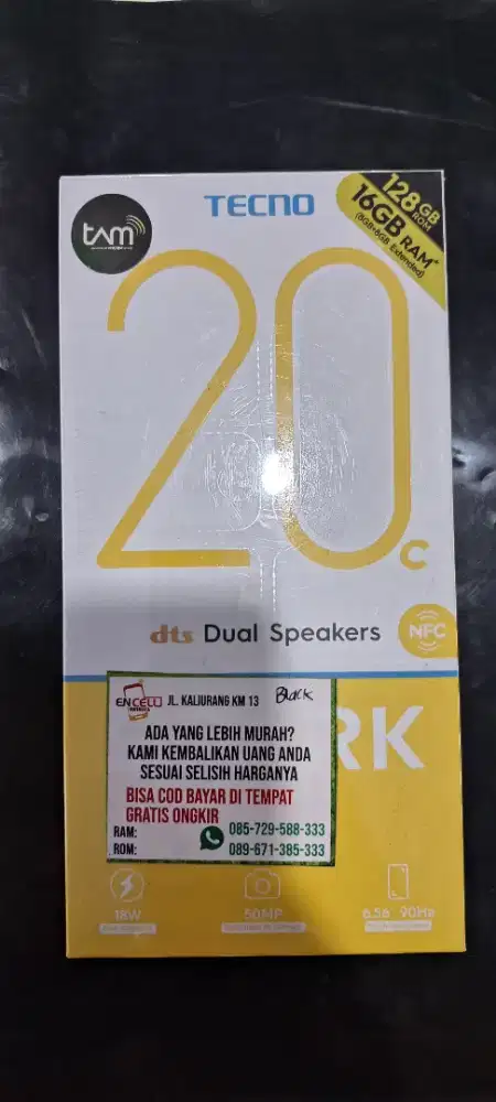 Tecno 20C NFC Ram 8/128