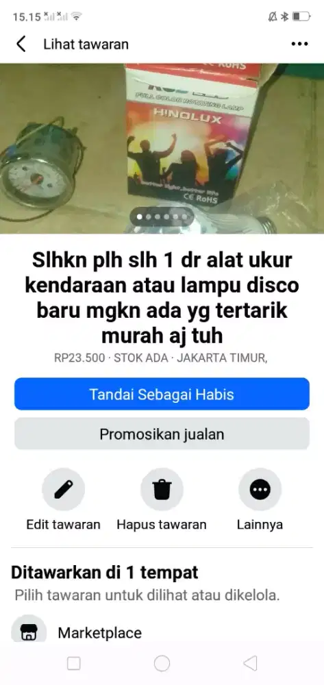 Slhkn plh slh 1 dr lampu disco warna warni atau sblh nya hrg murah sj
